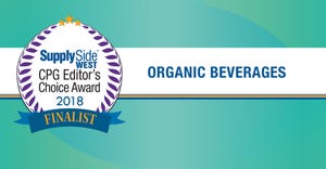 Organic beverages finalists for 2018 SupplySide CPG Editor's Choice Award - image gallery