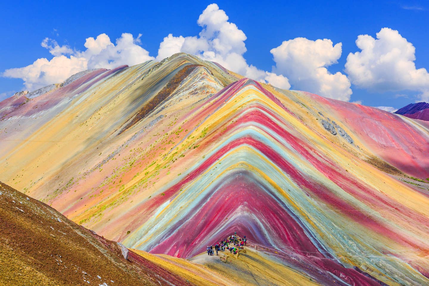 Rundreisen Peru: die Vinicunca- oder Regenbogenberge in Peru