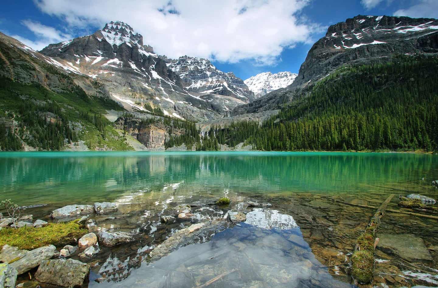 Ohara Lake in der Nähe der Rocky Mountains