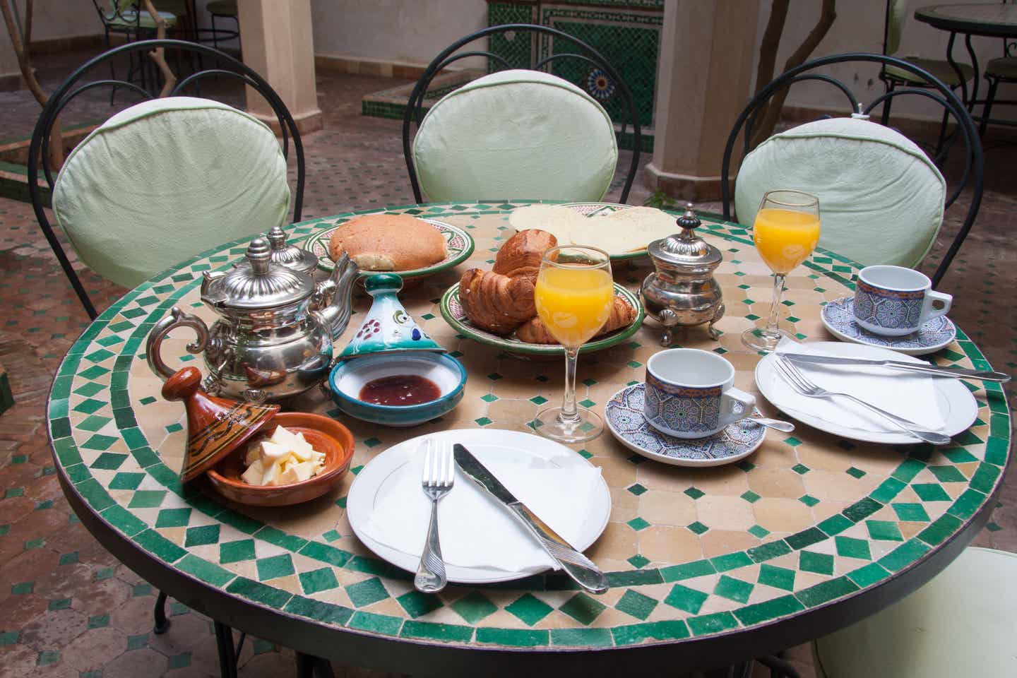 Afrikanisches Essen: Frühstück in Marokko