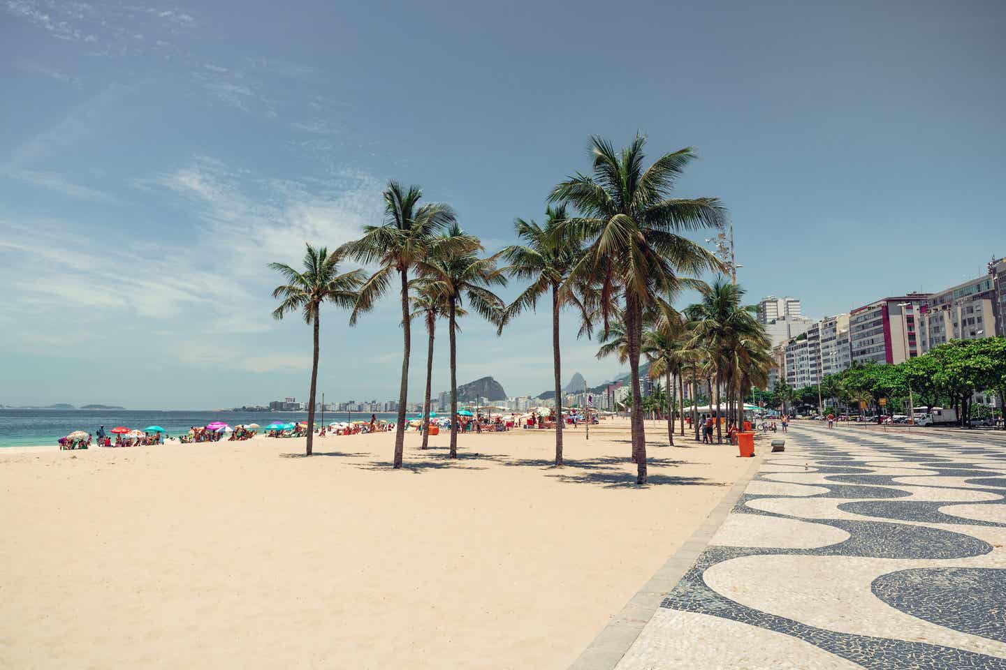 Copacabana Beach in Rio de Janeiro in Brasilien