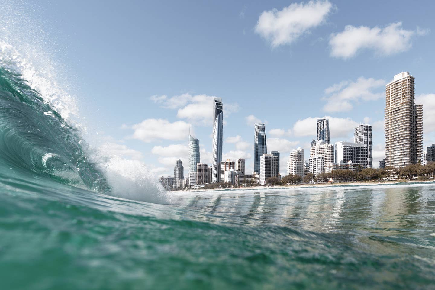 Welle am Strand von Australien