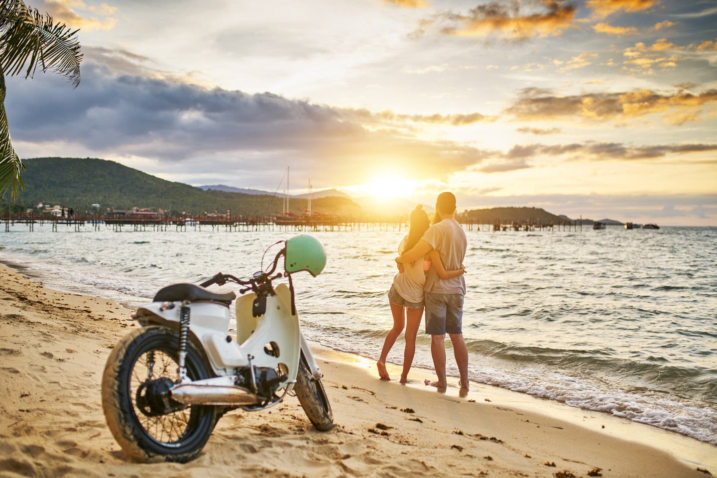 Thailand Koh Samui Moped Strand