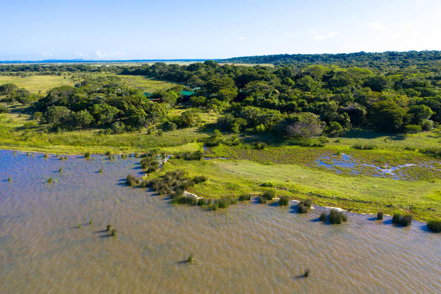 Südafrika Nationalparks: Luftaufnahme des iSimangaliso-Wetland-Parks