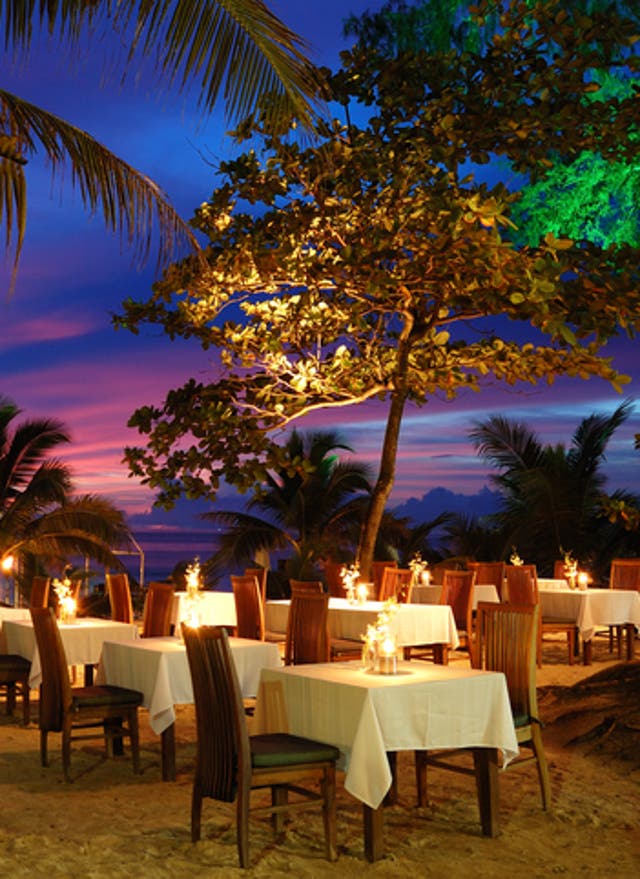 Essen auf Phuket Thailand Phuket Strandrestaurant