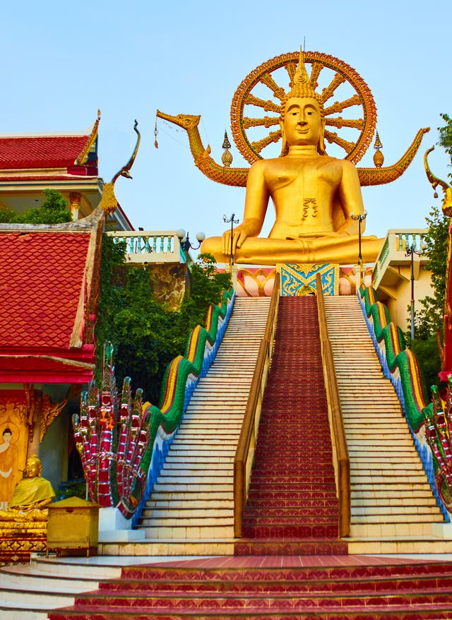 Sehenswürdigkeiten auf Koh-Samui Thailand Koh Samui Wat Phra Yai Tempel