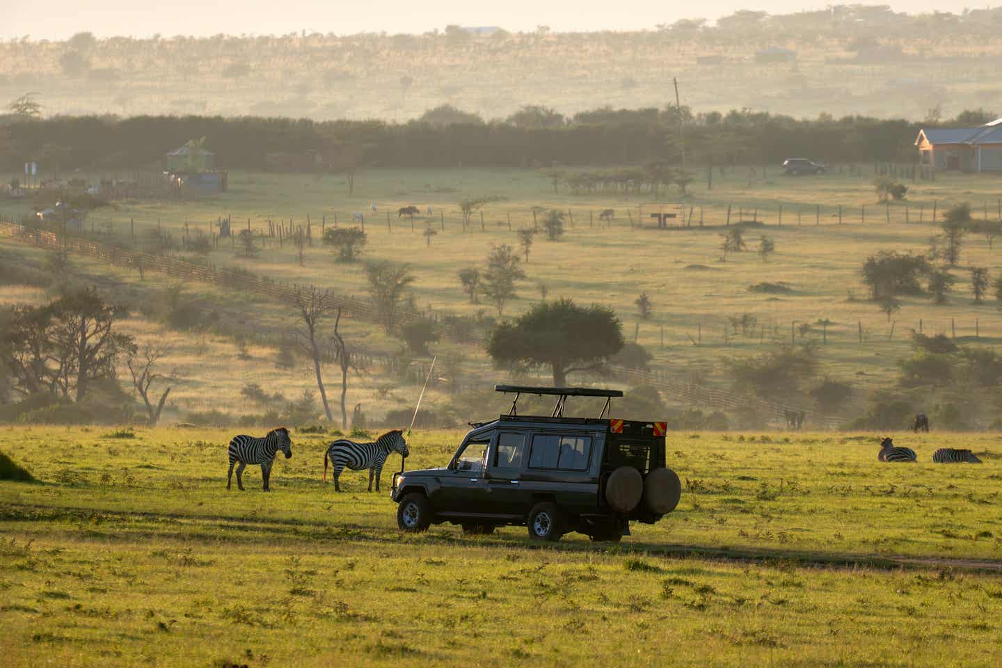Kenias Währung: SUV bei Safari in der Savanne