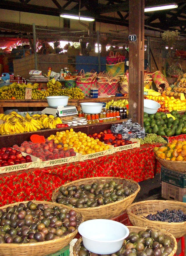Essen auf La Réunion La Réunion Markt Essen