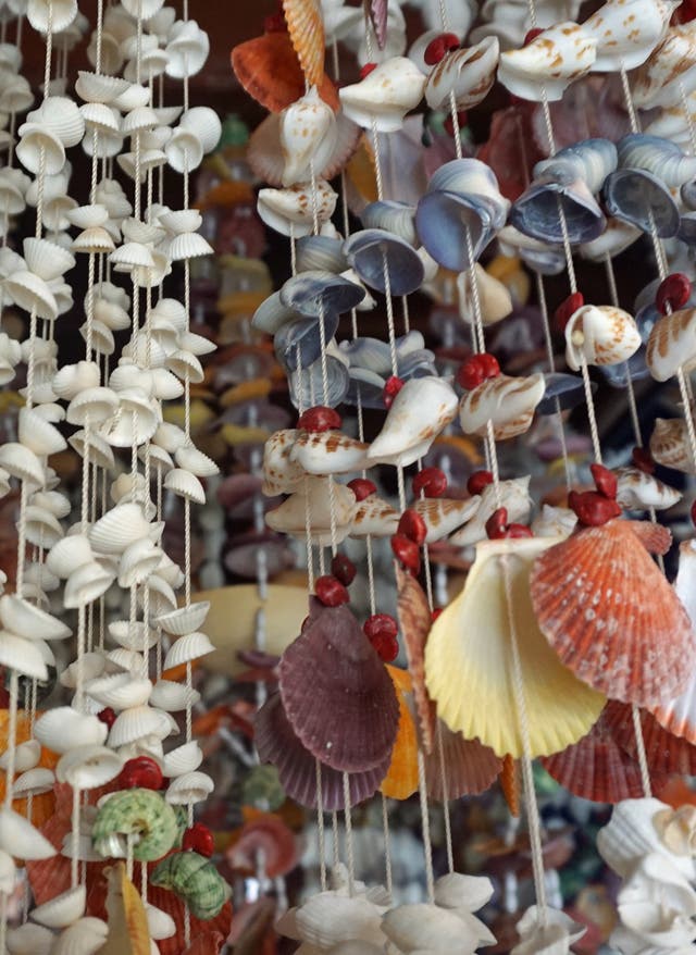 Shopping auf Koh Chang Thailand Koh Chang Muscheldeko