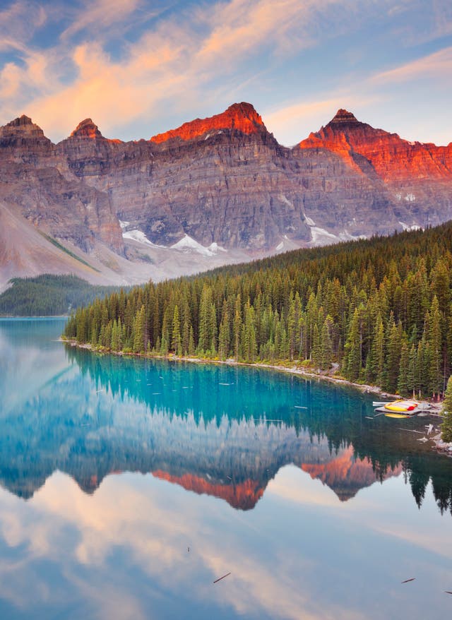 Kanada Rundreisen Kanada Rundreisen: Morraine Lake im Banff-Nationalpark