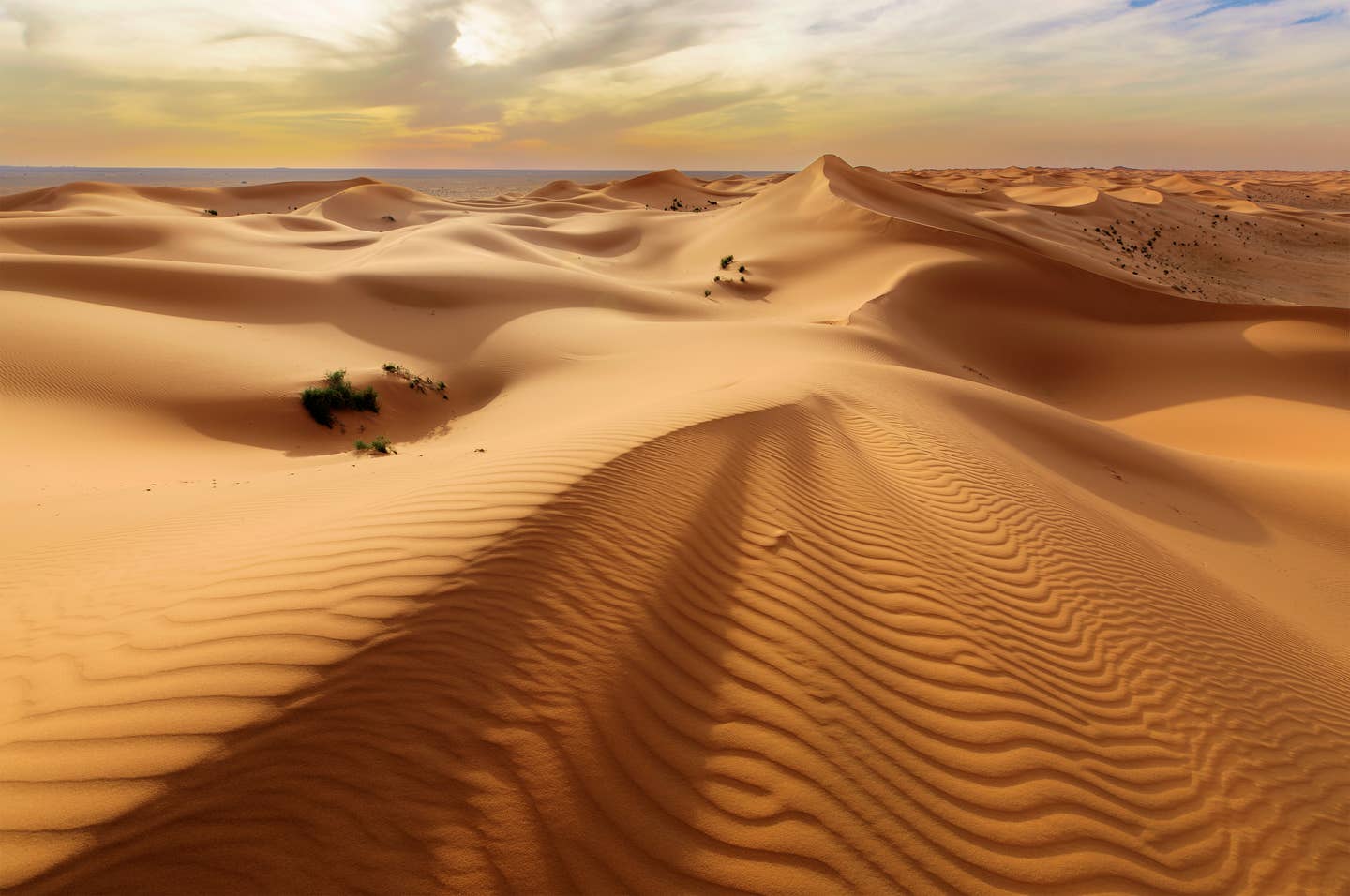 Rundreisen Saudi-Arabien: goldgelbe große Dünen in der Wüste Saudi-Arabiens Rundreisen Saudi-Arabien: goldgelbe große Dünen in der Wüste Saudi-Arabiens