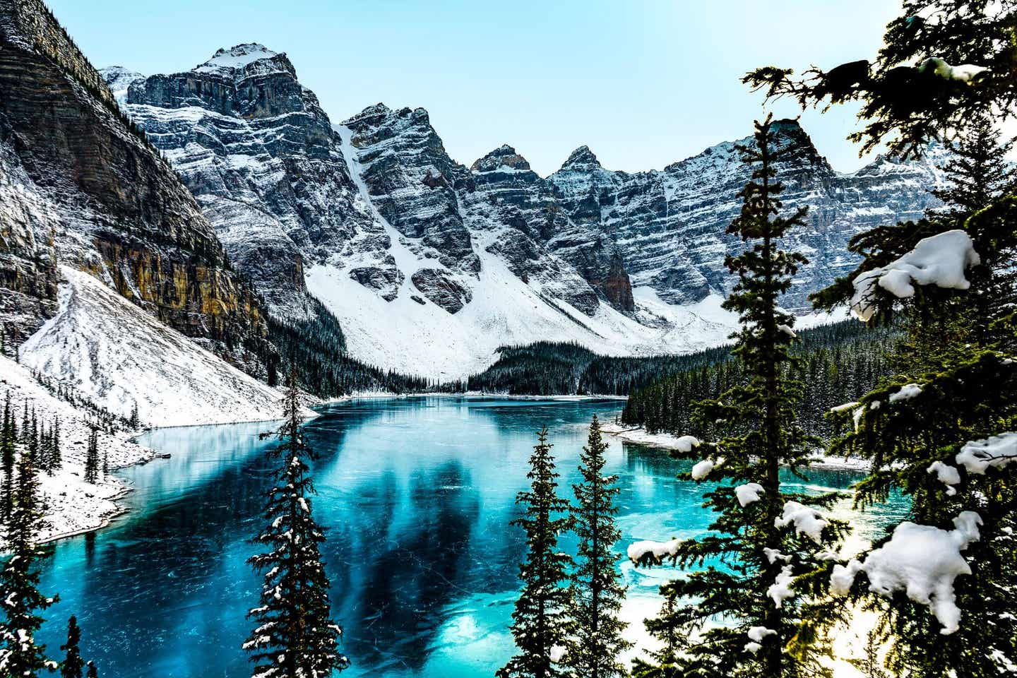 Im Winter am Moraine Lake