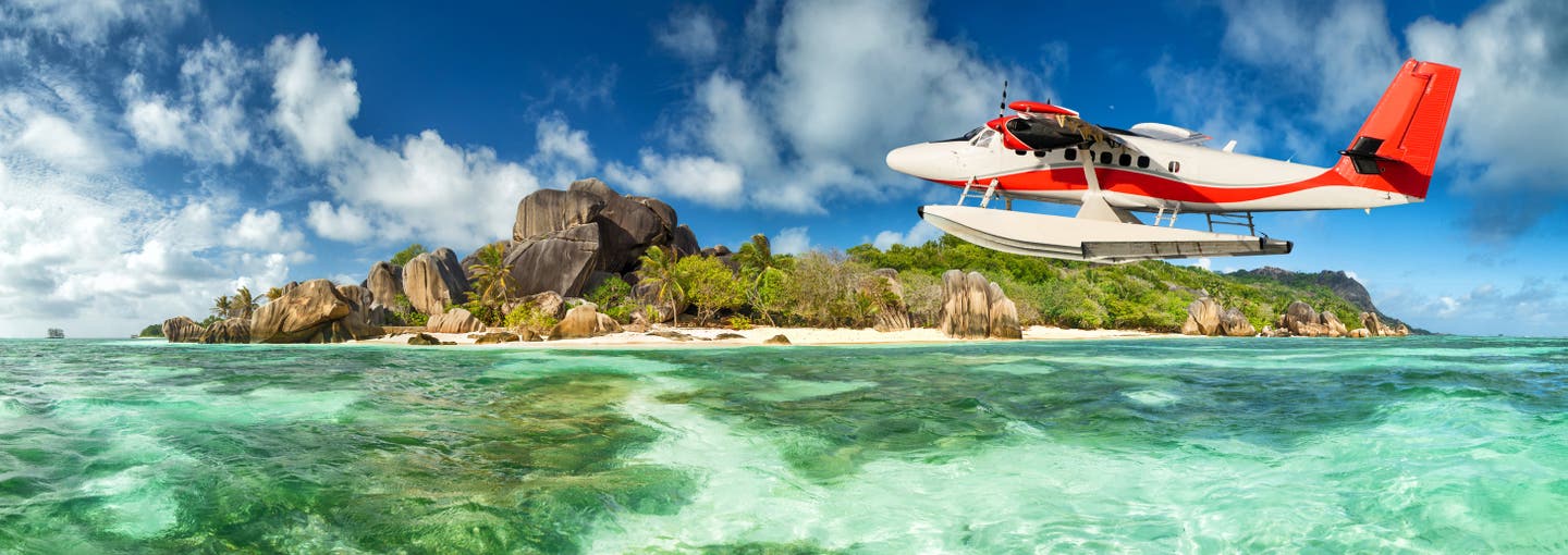 Seychellen Wasserflugzeug