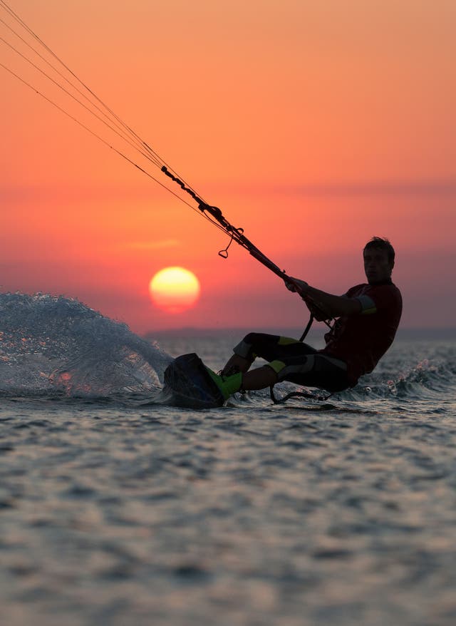 Aktivitäten auf Mauritius Mauritius Kite Surfer