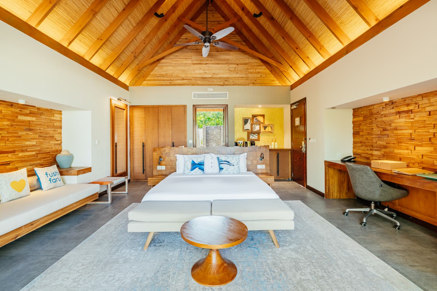 Wohnen und Schlafen in einer Beach Duplex Villa