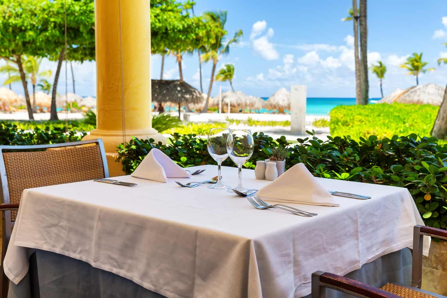 Essen Dominikanische Republik: Strandrestaurant in Punta Cana