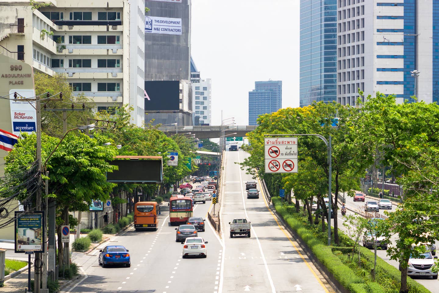 Thailand Bangkok Straßenverkehr 