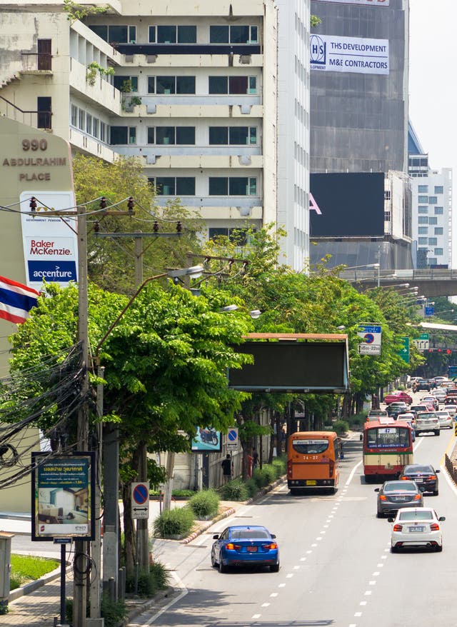 Anreise nach Bangkok Thailand Bangkok Straßenverkehr