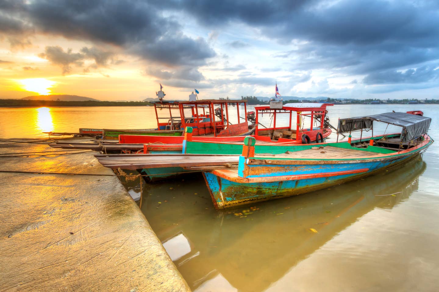 Thailand Khao Lak Hafen Boot