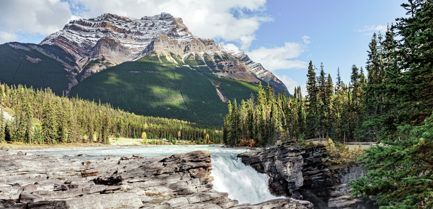 Nationalparks Kanada: Athabasca Falls im Jasper-Nationalpark