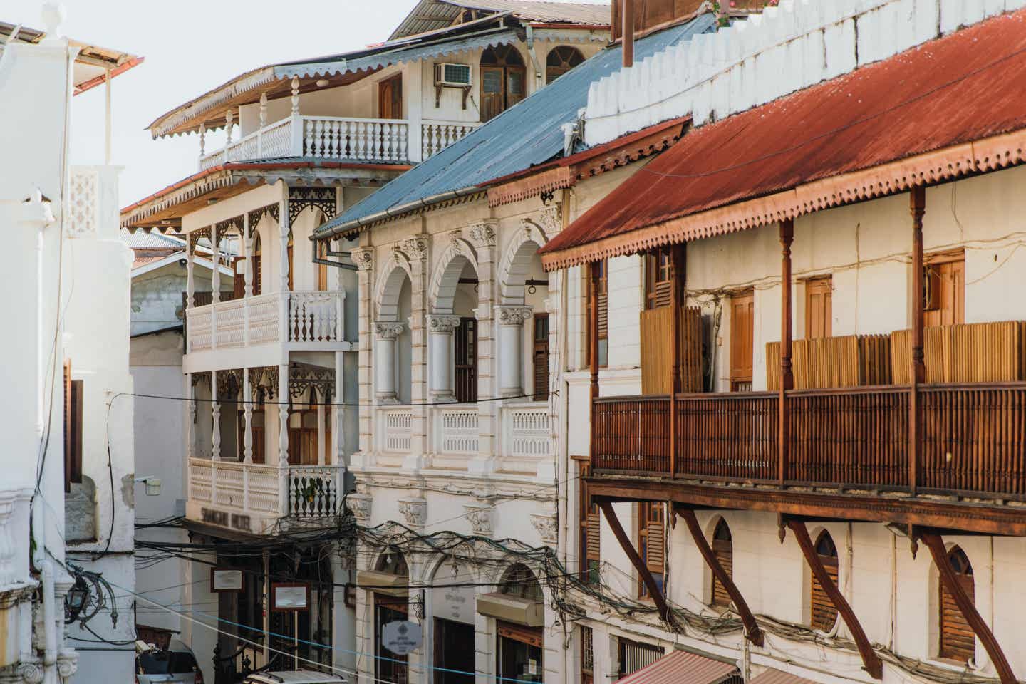 Sansibar Sehenswürdigkeiten: Alte Straßen von Stone Town 