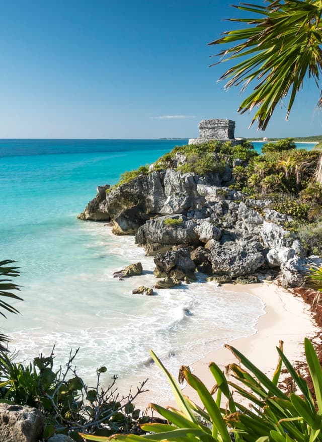 Angebote Mexiko Mexiko Tulum Strand mit Ruine
