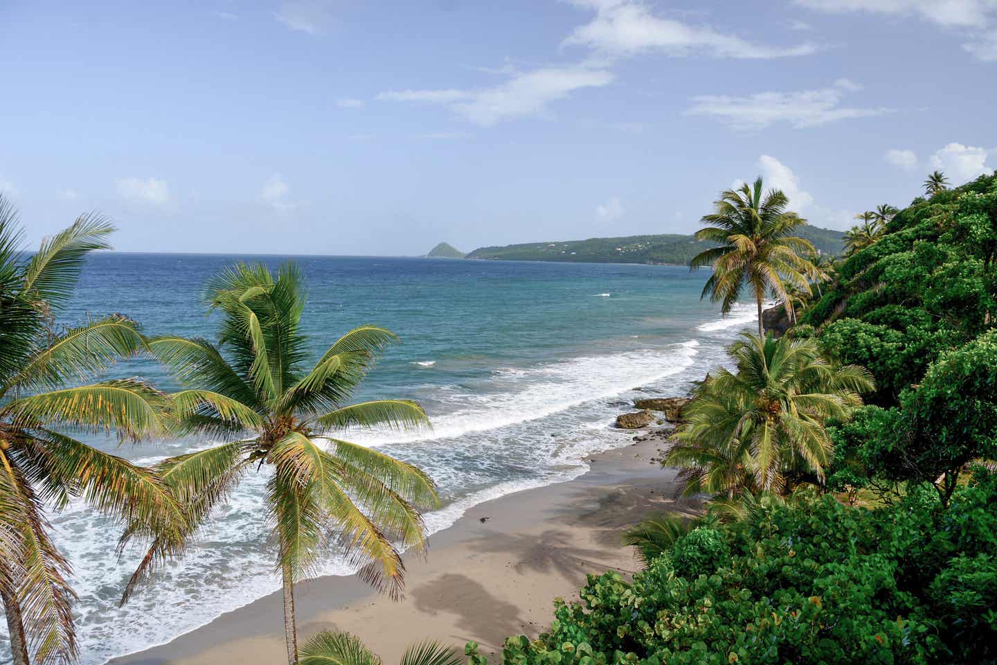 Blick auf Grand Anse Beach auf Grenada