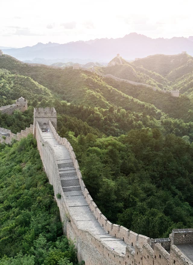 Asien Reise Die Chinesische Mauer