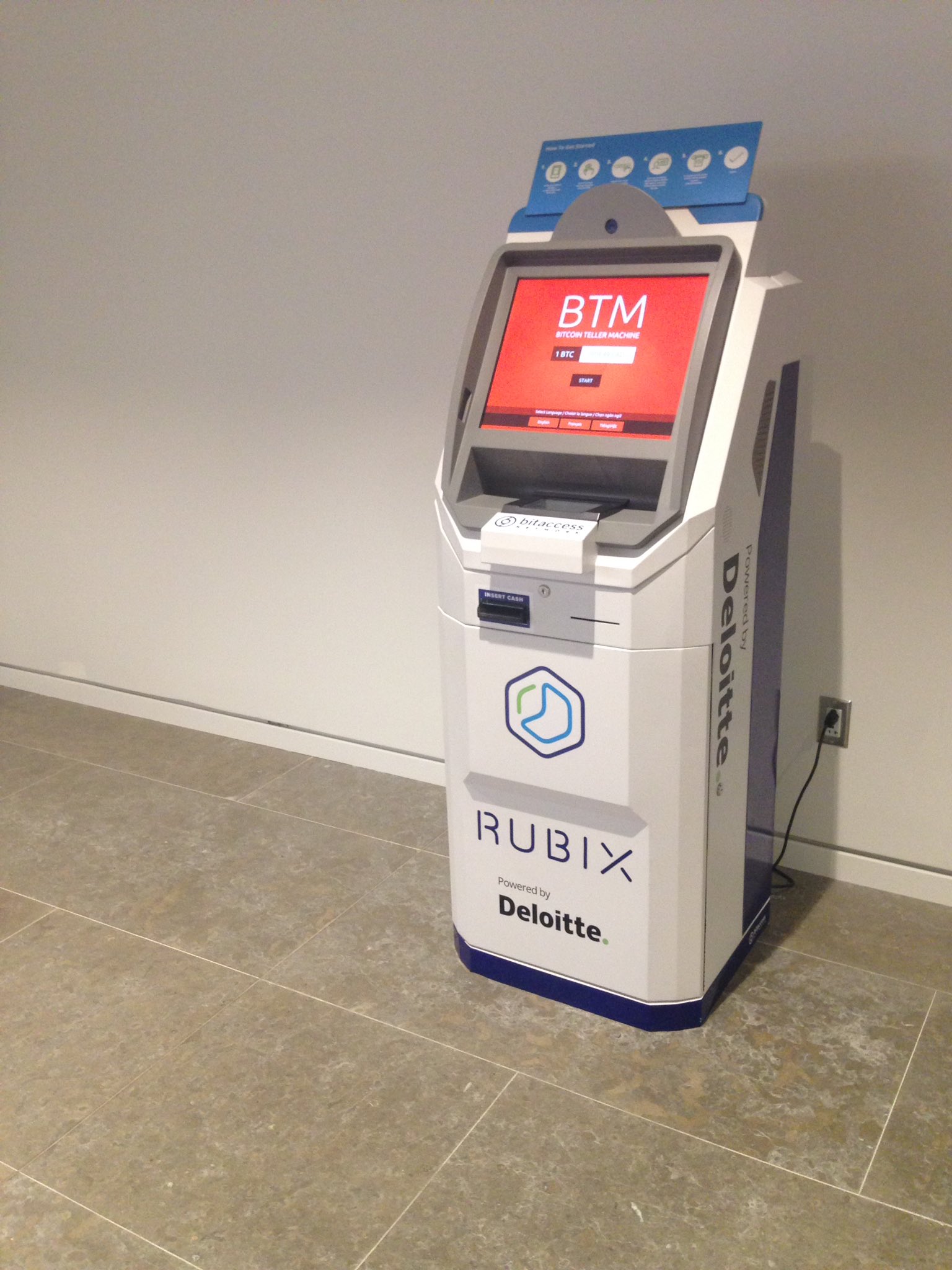 Deloitte launches its first Bitcoin ATM