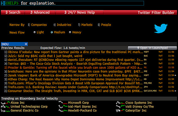 Bloomberg Rss Feed Bloomberg builds twitter feed for financial services