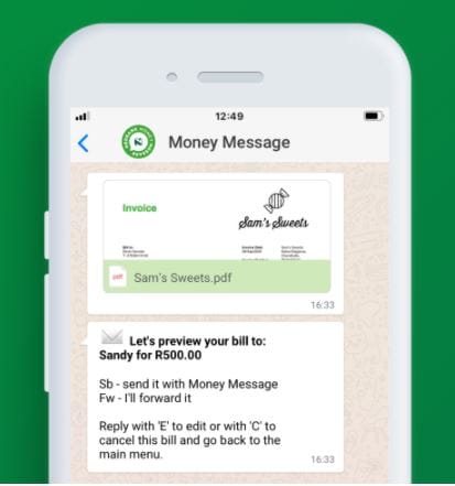 Instant Money Message Nedbank and Mastercard launch WhatsApp payments with Money Message