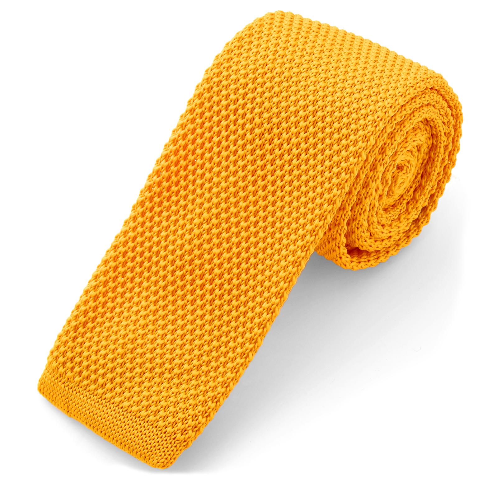 Yellow Knitted Tie Yellow Knitted Tie