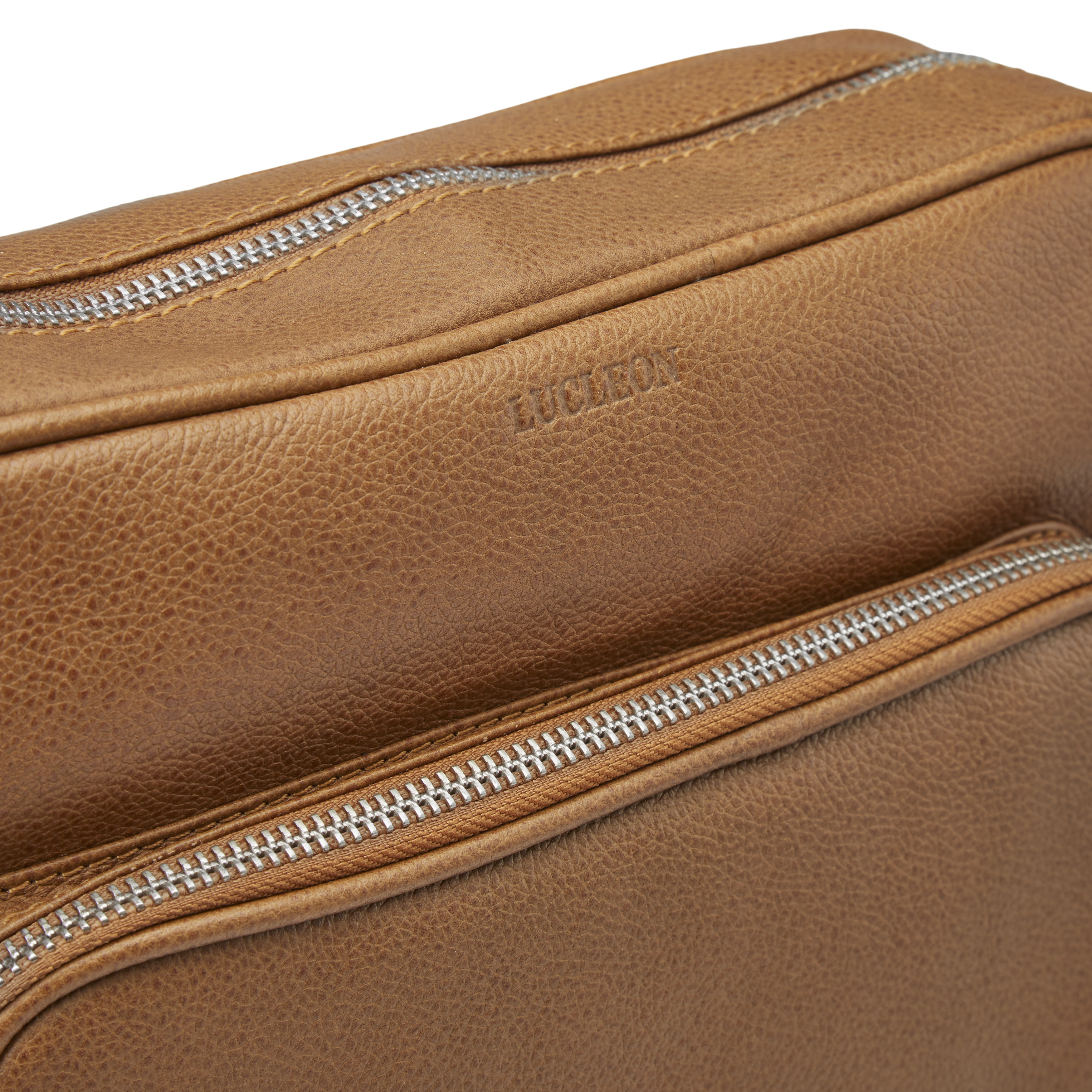 Tan Leather Reporter Bag - 7