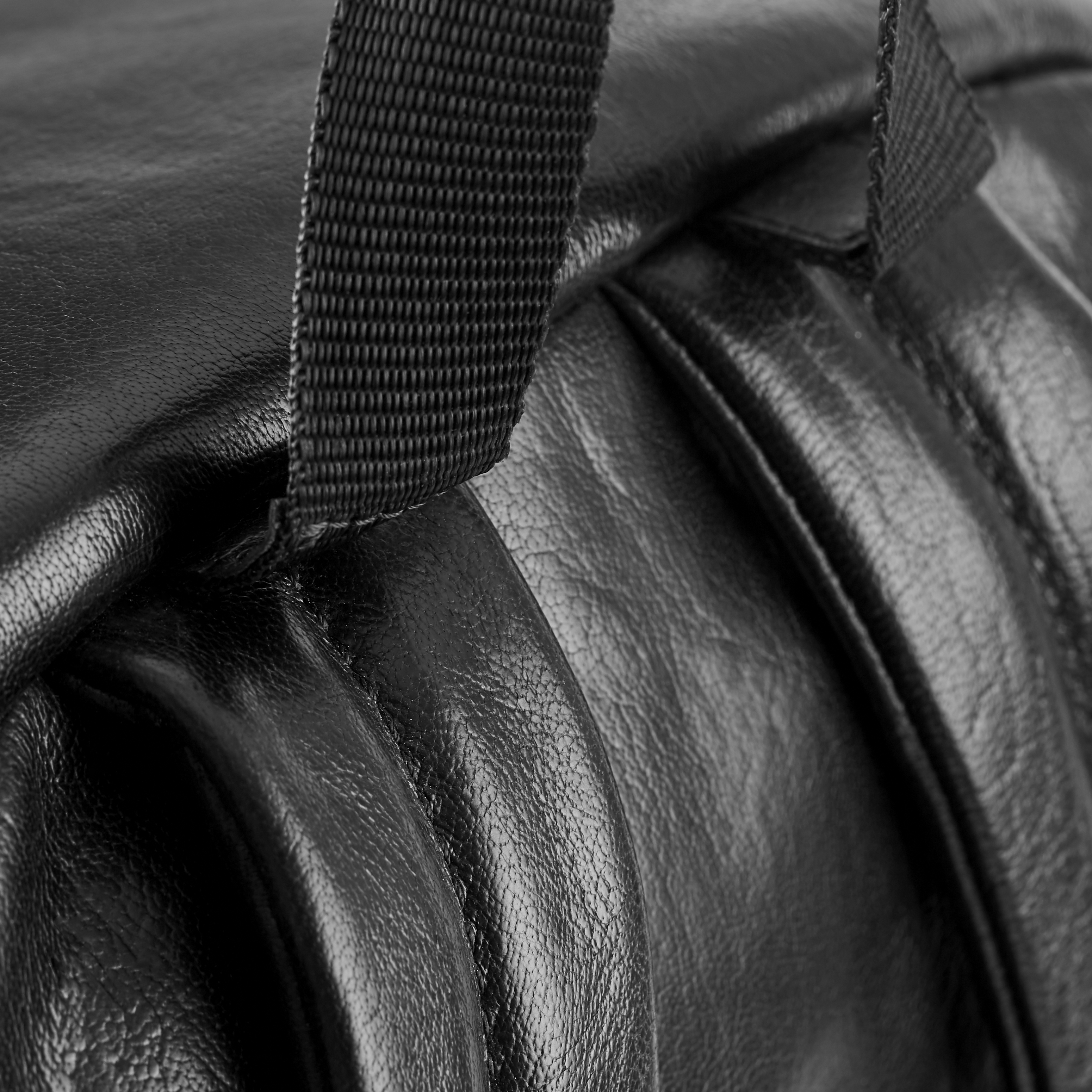 Sac à dos California en cuir noir  - 9