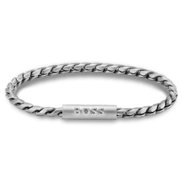 Zilverkleurige BOSS Doran Armband Zilverkleurige BOSS Doran Armband