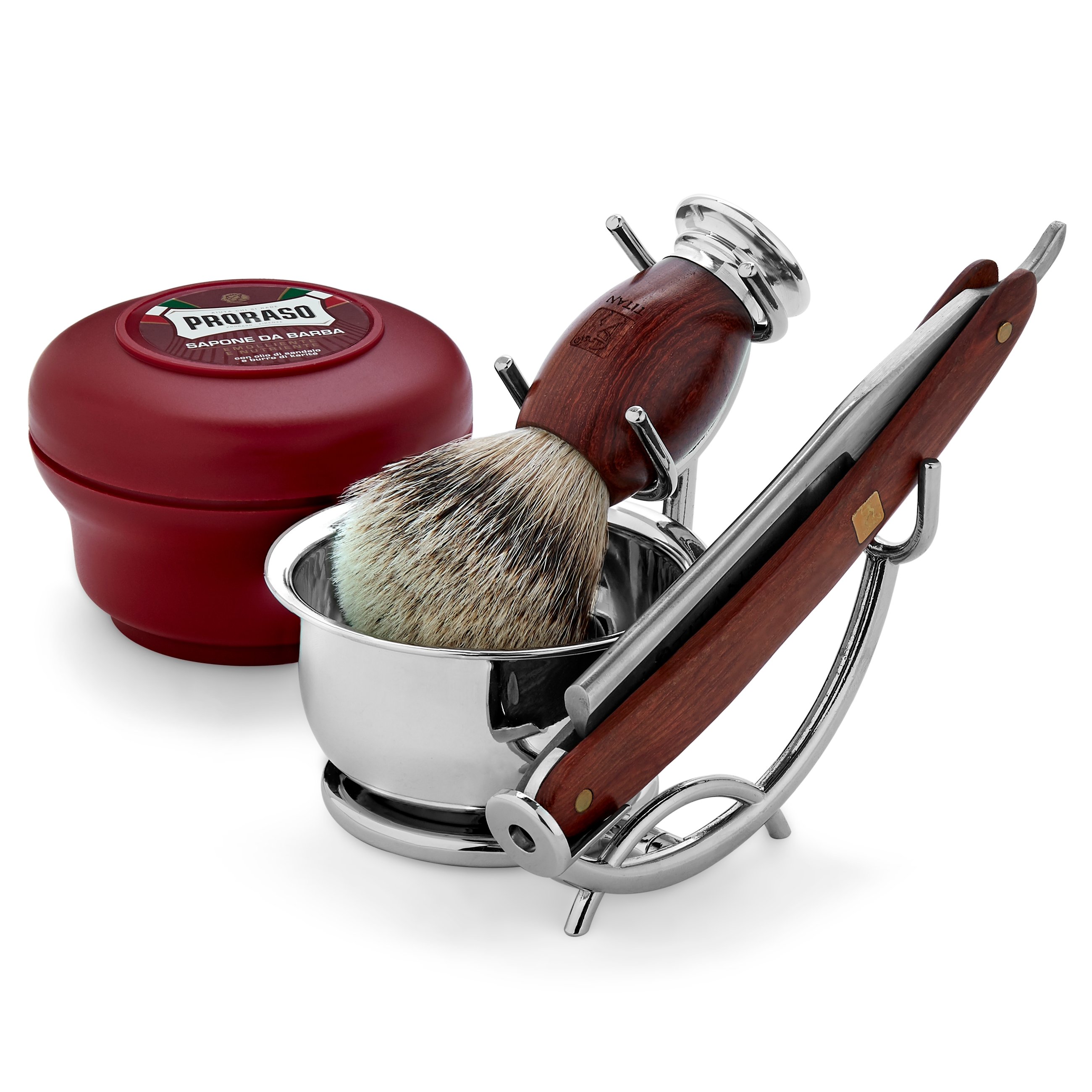 Red Oak Silvertip Scheerset - 1