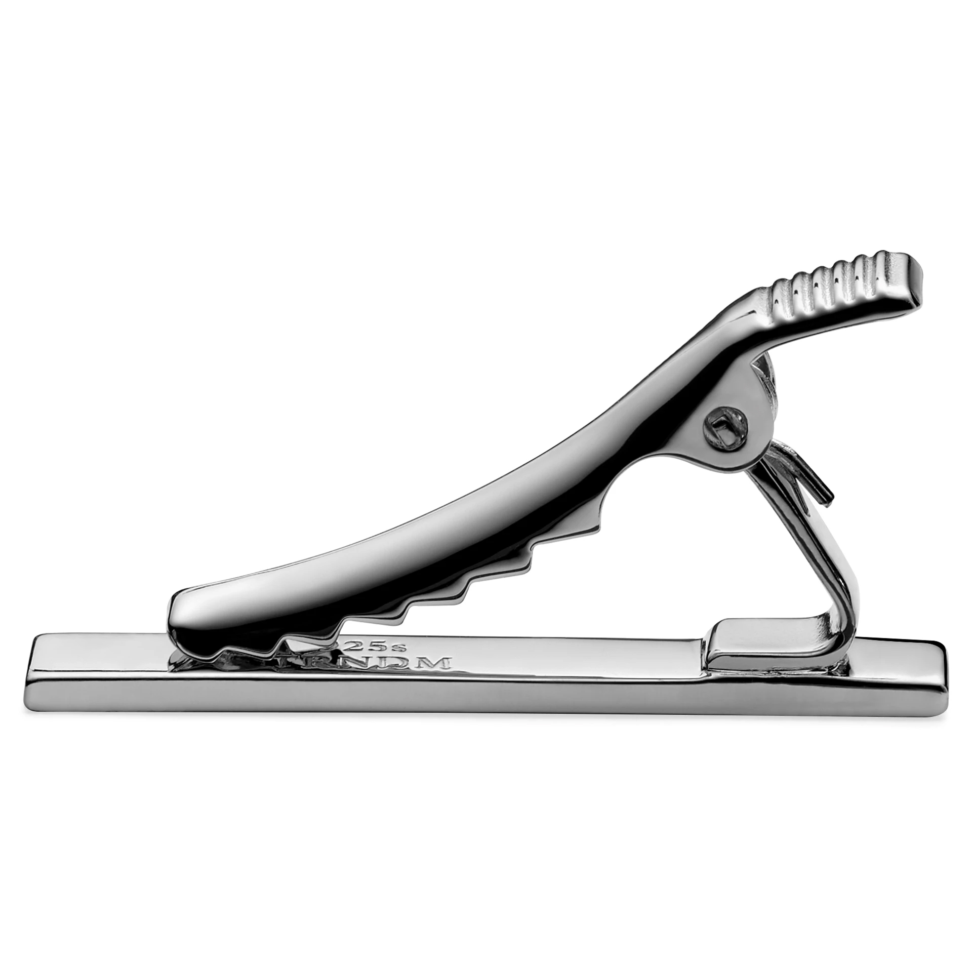 Classic 925s Silver Short Tie Clip - 4
