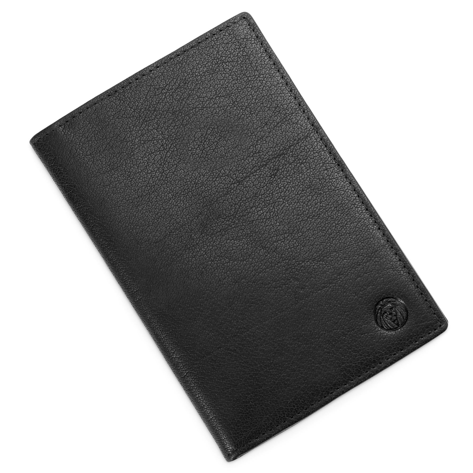 Montreal Black Large Leather Card Travel Wallet In stock! Lucleon