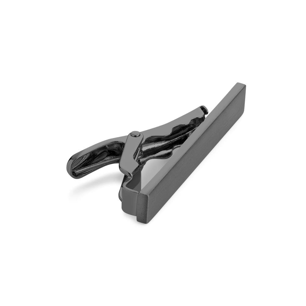 hover: Matte Gunmetal Black 1 3/5" (4 cm) Tie Clip hover: Matte Gunmetal Black 1 3/5" (4 cm) Tie Clip