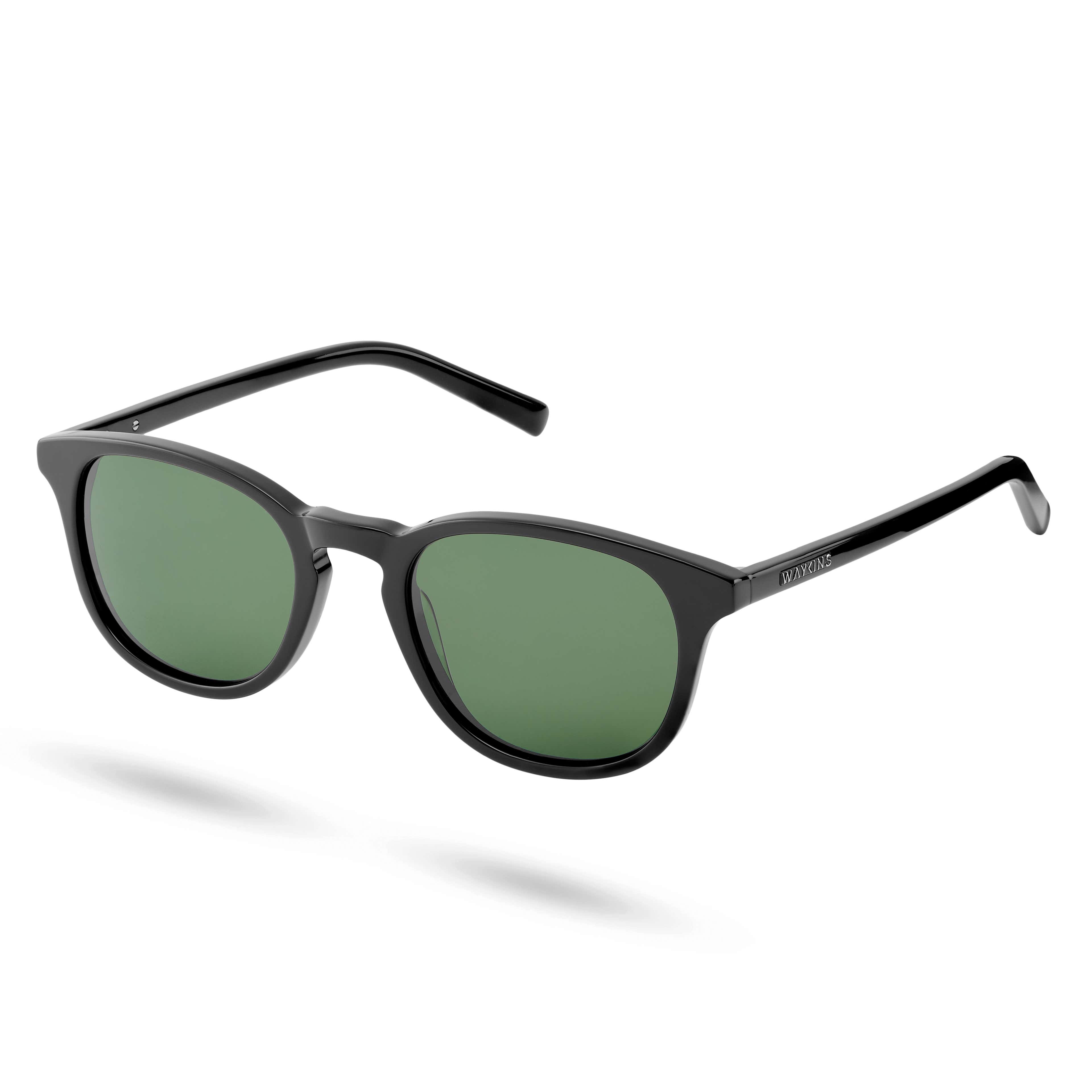 Warrick Thea Black & Green Polarized Sunglasses