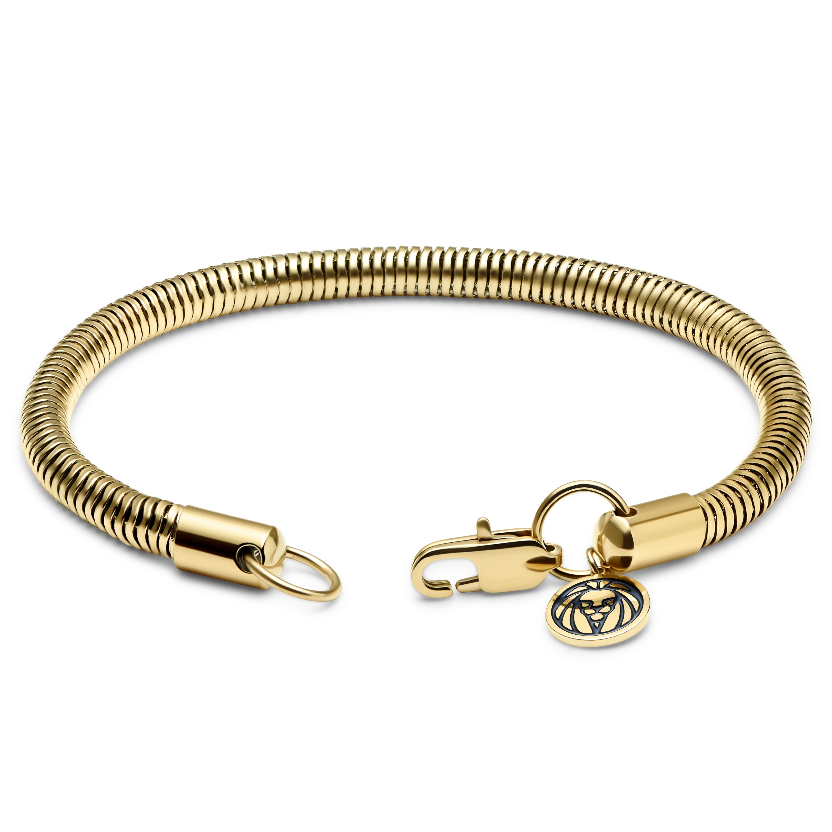 Essentials | 5 mm Goldfarbenes Schlangenketten-Armband - 3