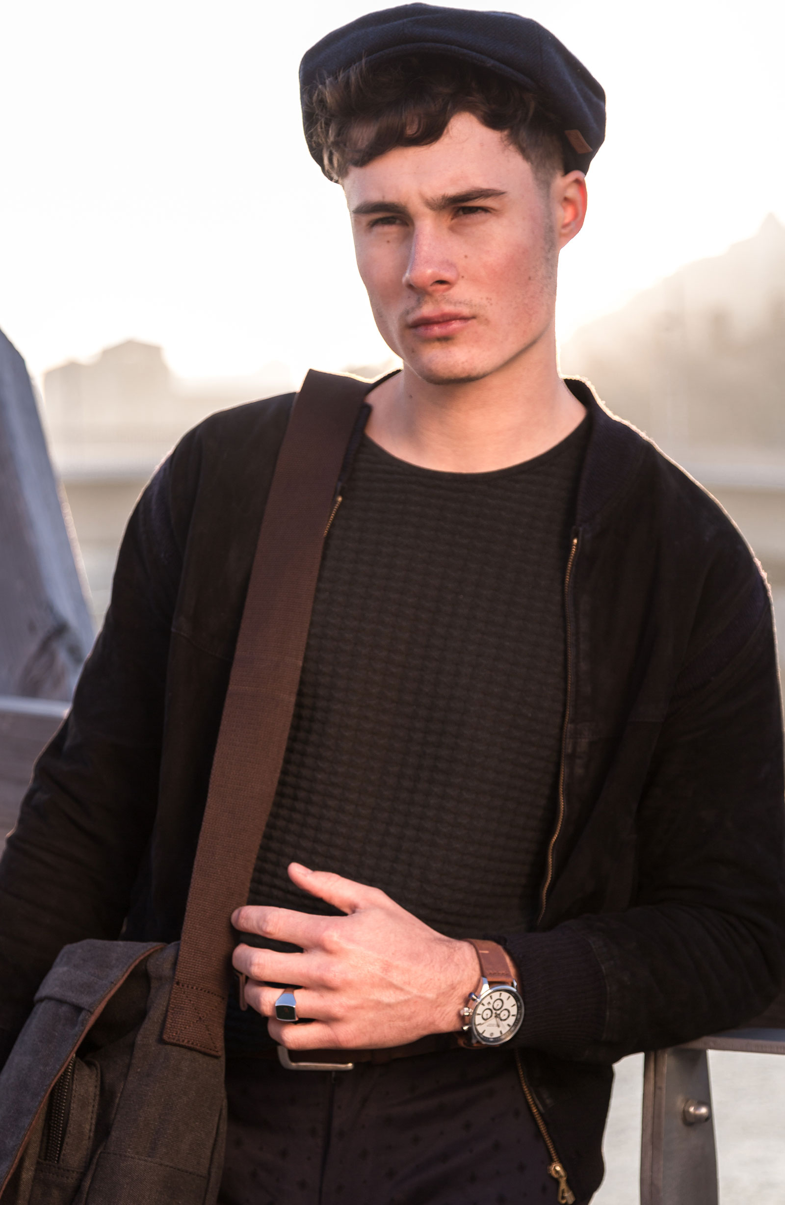 Blue Newsboy Cap - 5