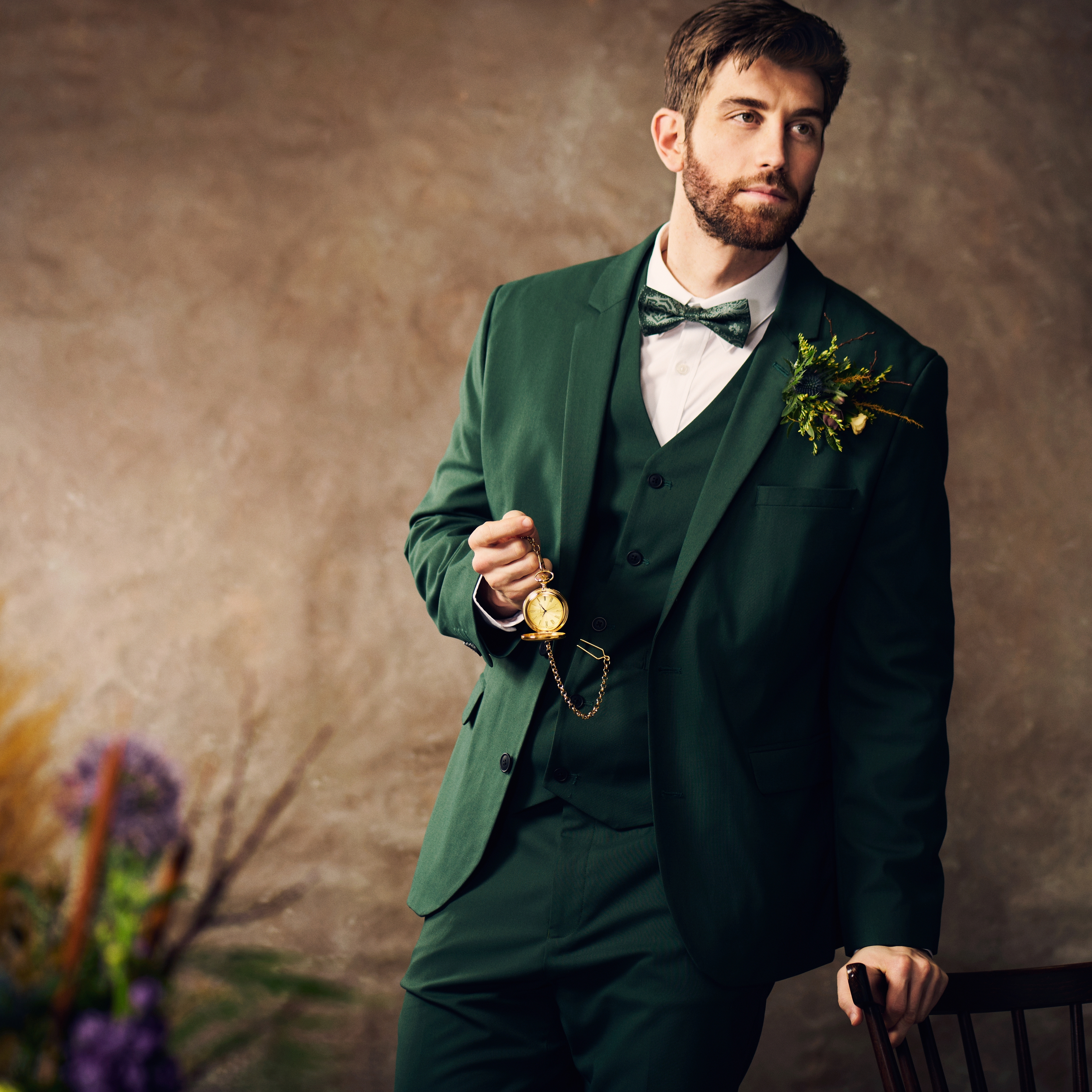 Altair | Goudkleurig Half Hunter Zakhorloge - 6