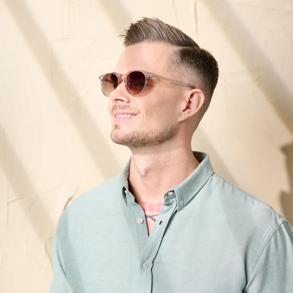 hover: Runde Brune Hornkant New Depp Solbriller hover: Runde Brune Hornkant New Depp Solbriller