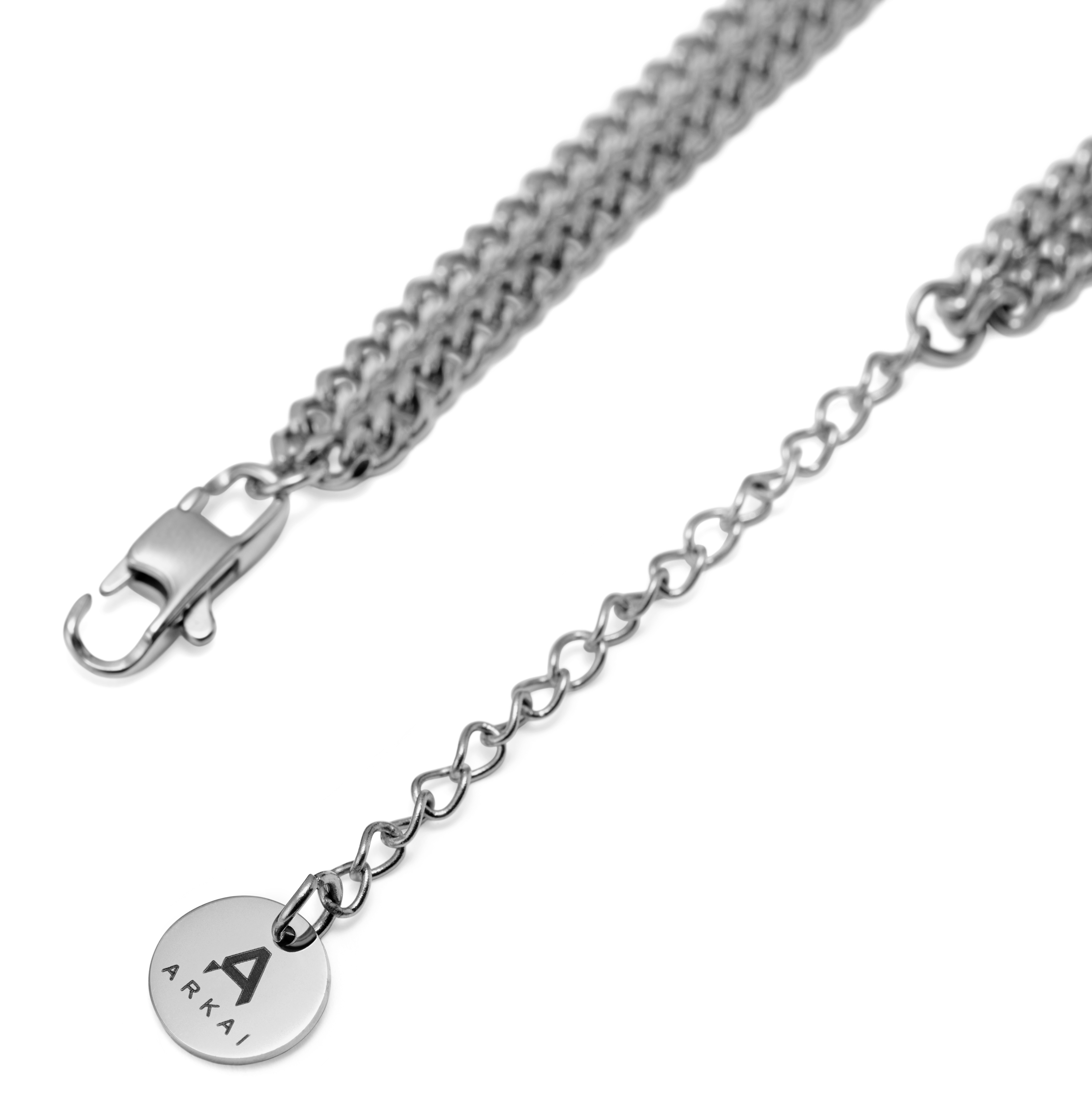 Rico Layered Silver-tone Double Chain Necklace - 6