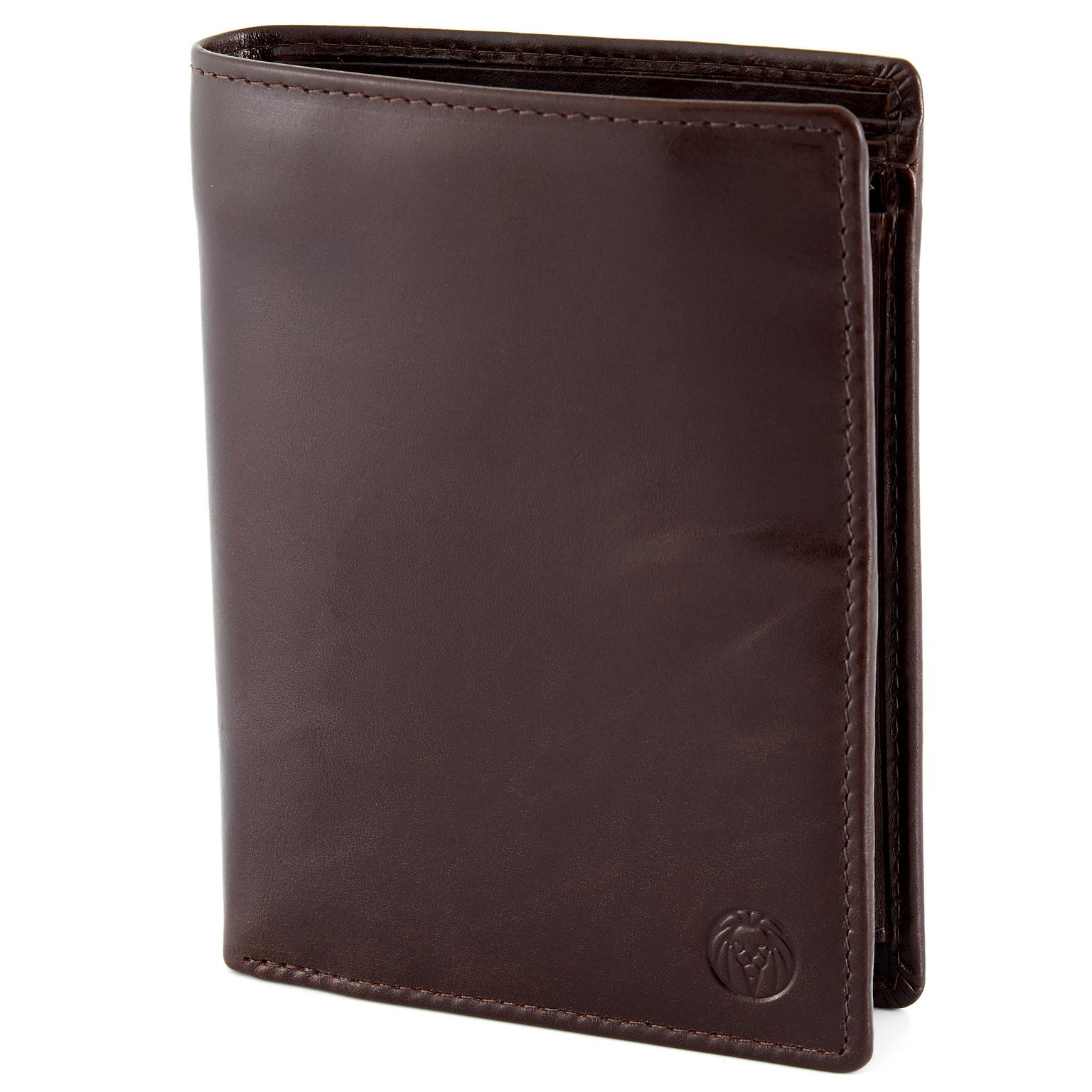 Large Dark Brown Leather Wallet Large Dark Brown Leather Wallet