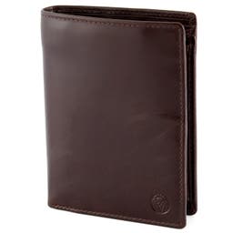 Large Dark Brown Jasper Leather Wallet