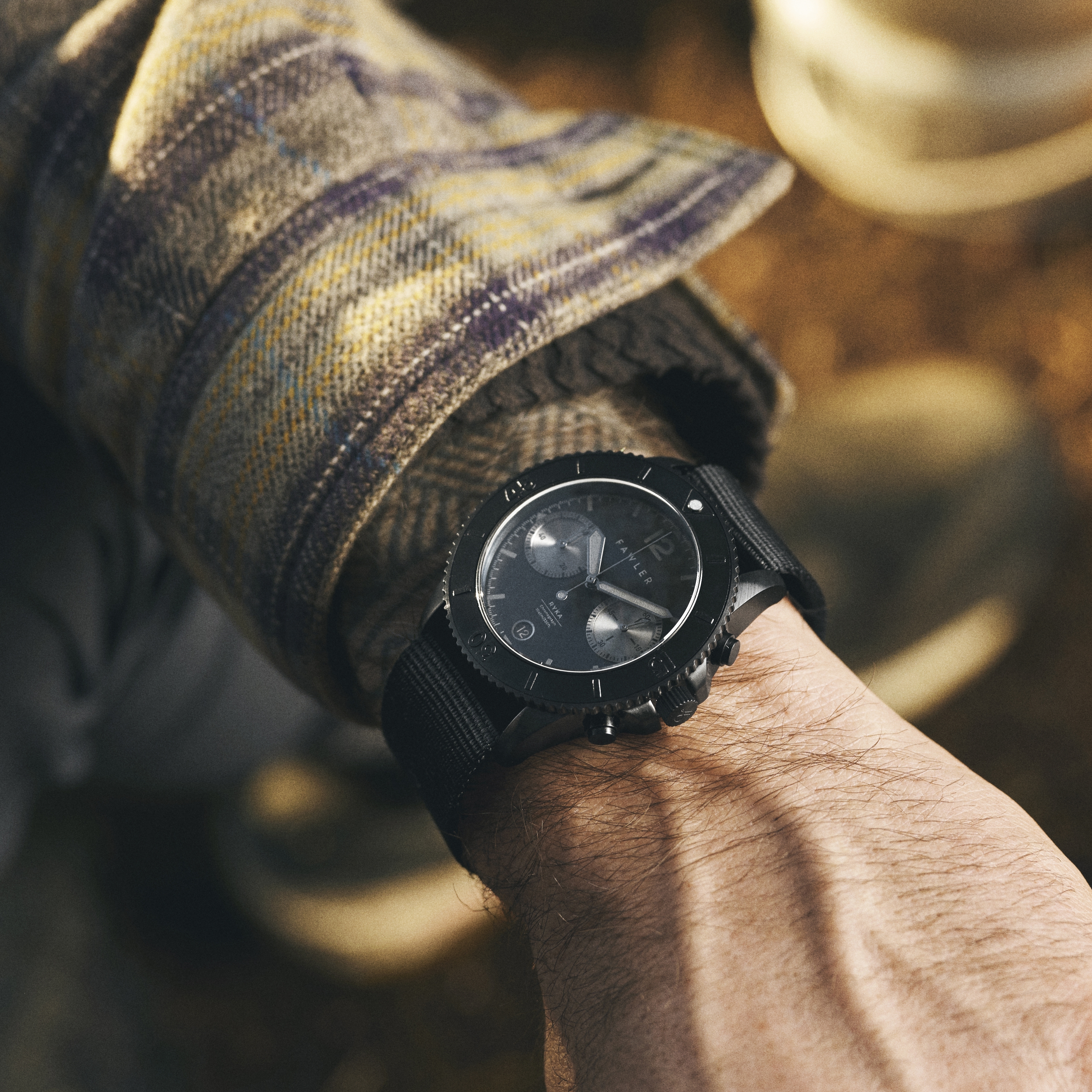 Ryka | Limited Edition Svart Militär Dykarklocka - 2