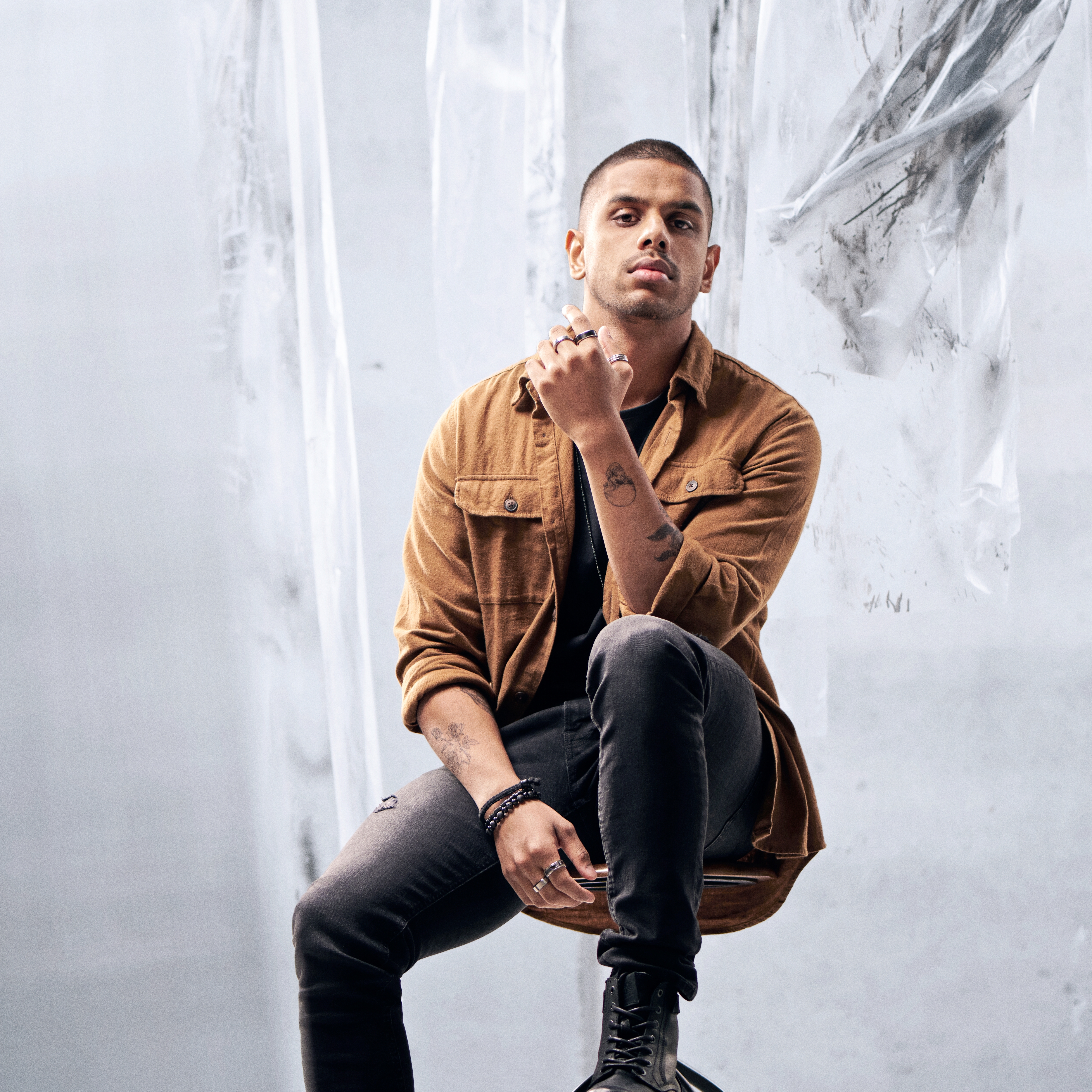 Aesop Silberfarbener Doppeldraht-Titanring - 6