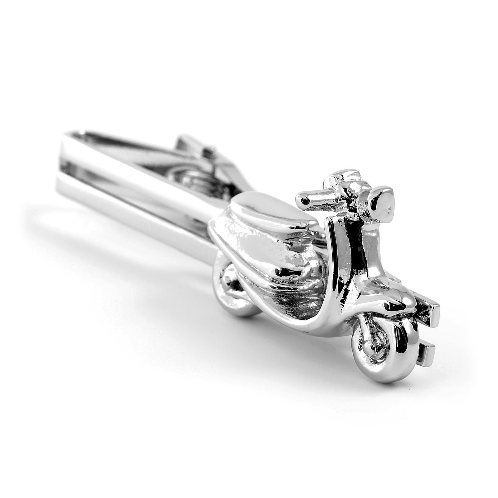 Silver-Tone Scooter Tie Clip - 2